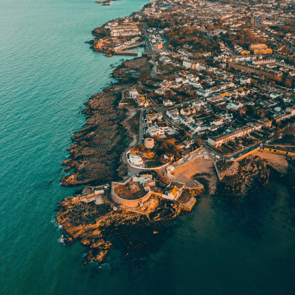 Aerial view of Dublin