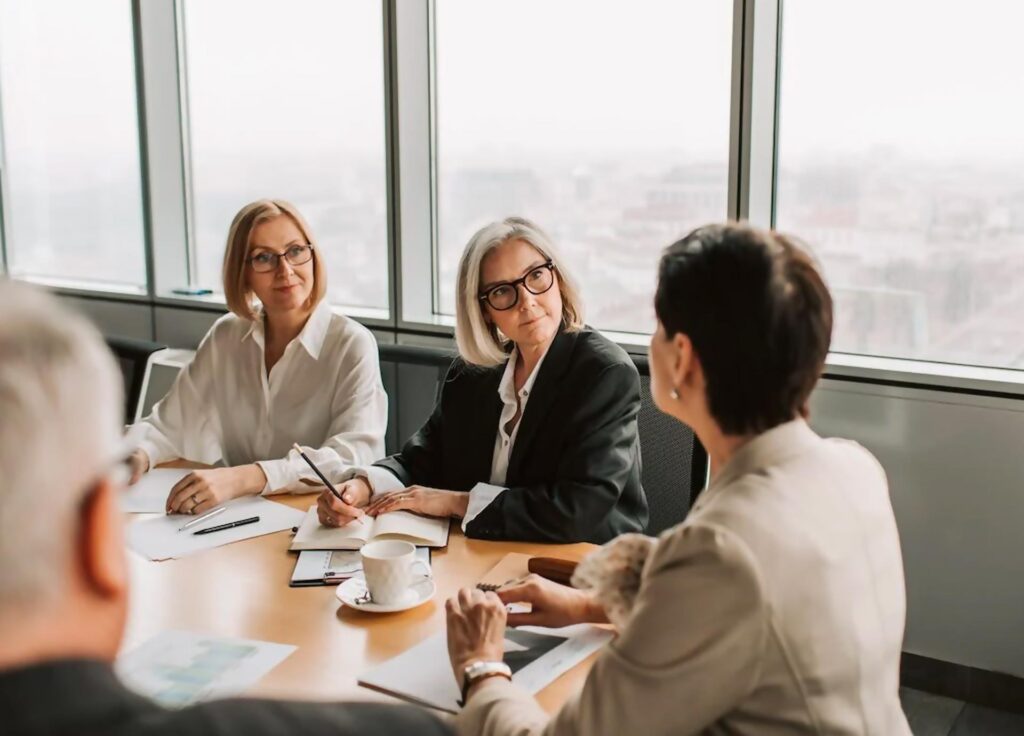 people in a meeting