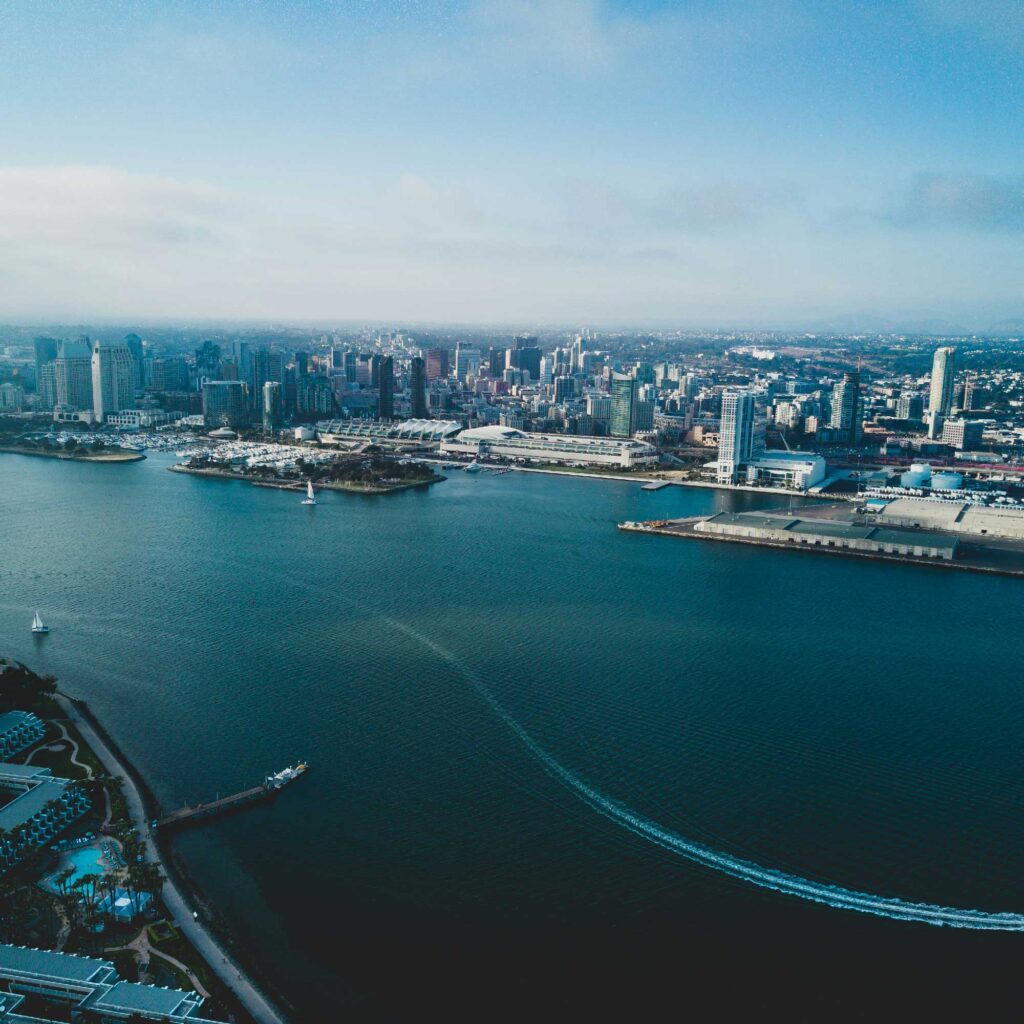 Aerial view of San Diego