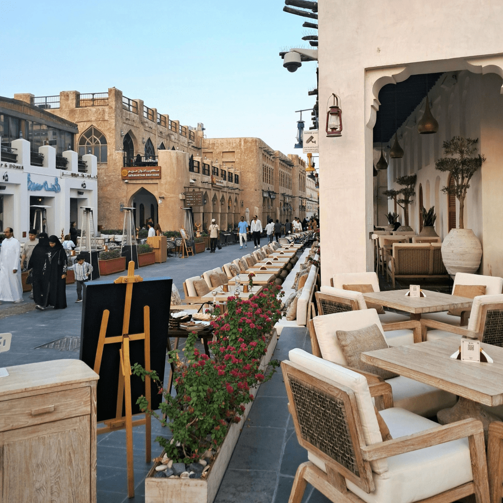Restaurants on a street