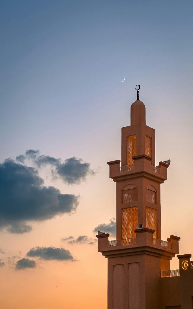 Minaret Against a Sunset