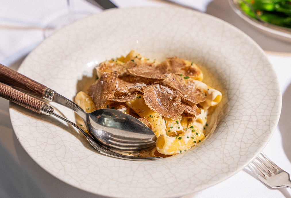 Rigatoni truffle plate.