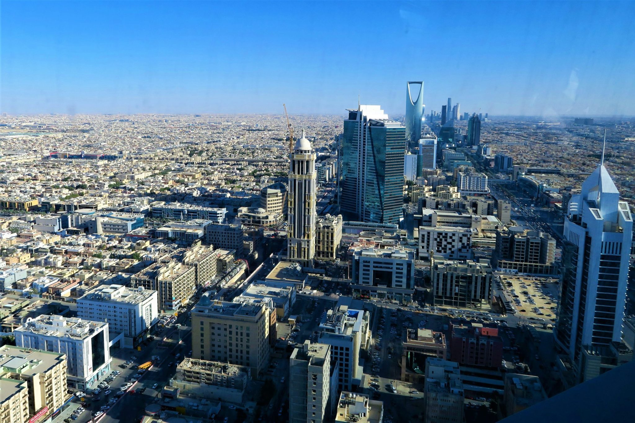 Riyadh skyline during the day.