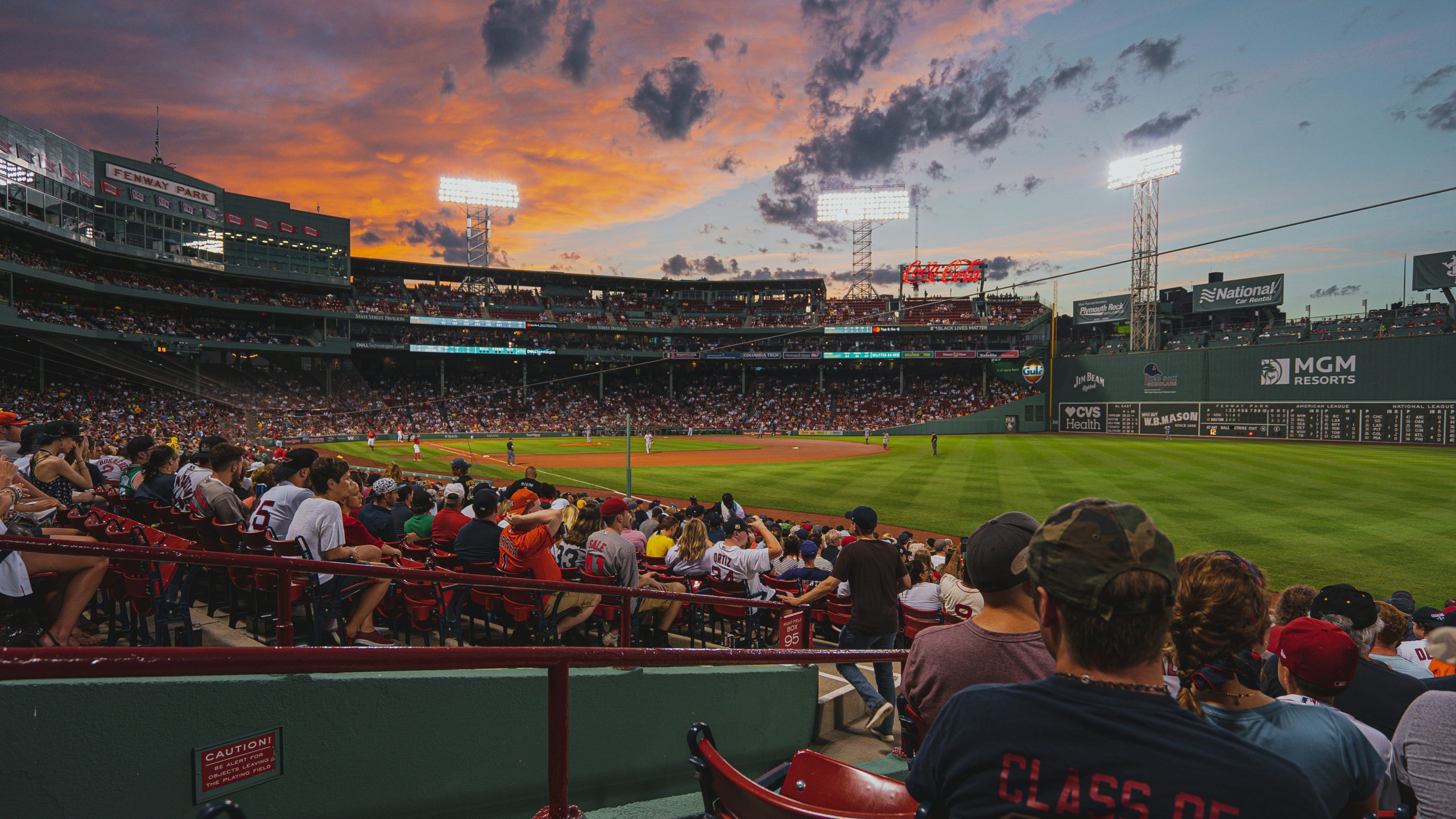 Fenway Park, a ballpark for major league baseball's Boston Red Sox